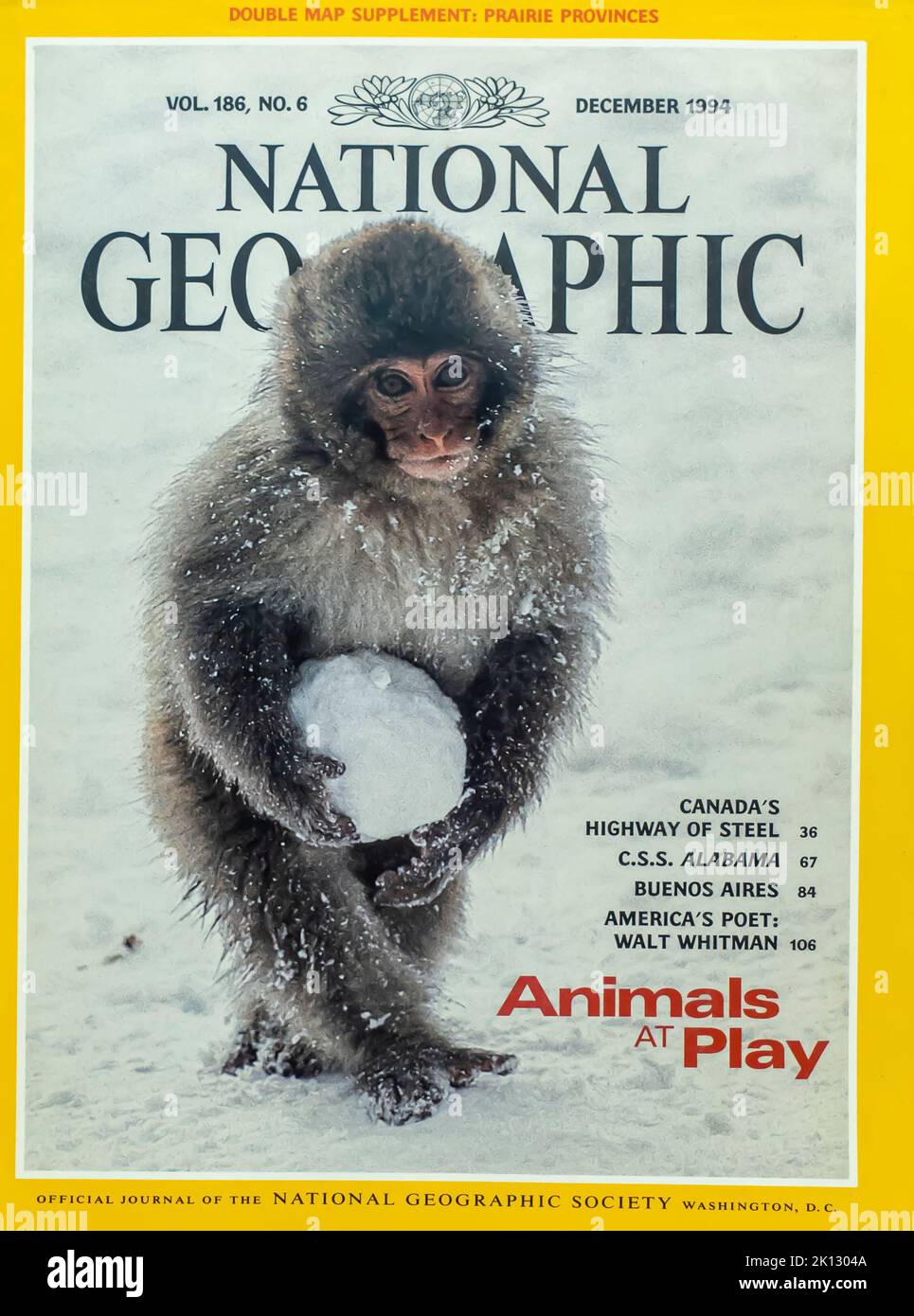 National Geographic magazine cover, december 1994 Stock Photo