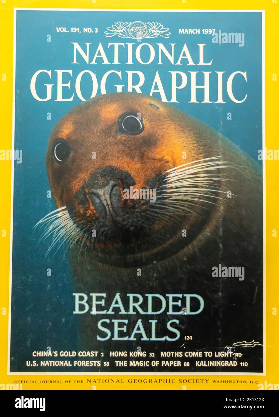 National Geographic magazine cover, March 1997 Stock Photo