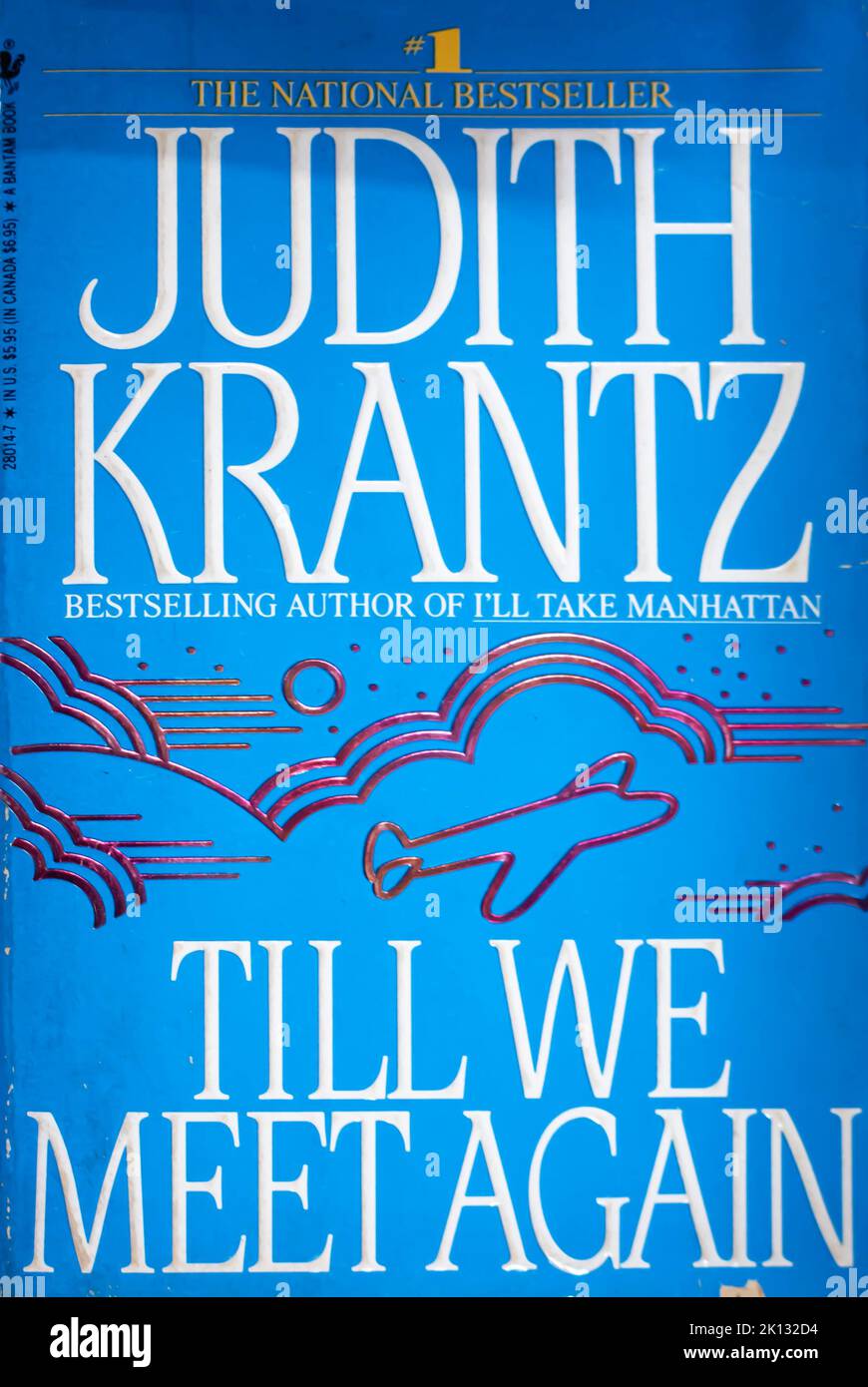 Till We Meet Again -  a 1988 novel by Judith Krantz. 1988. Book cover Stock Photo