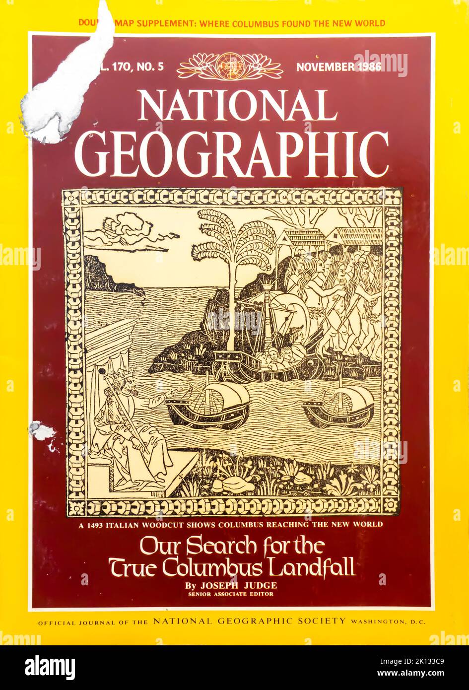 National Geographic magazine cover, November 1986 Stock Photo
