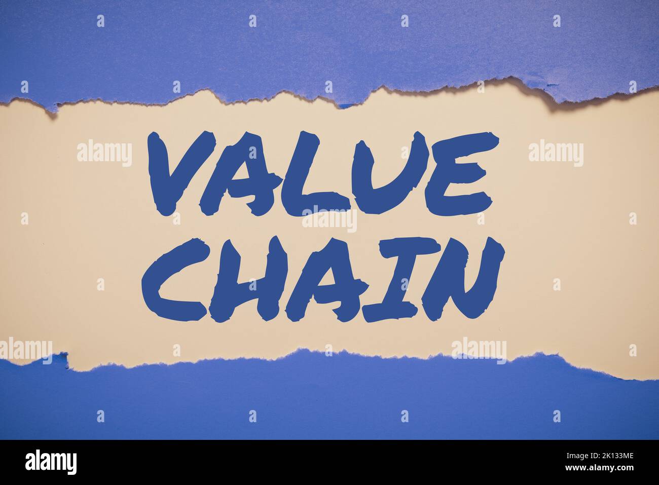 Handwriting text Value Chain. Word for Business manufacturing process ...