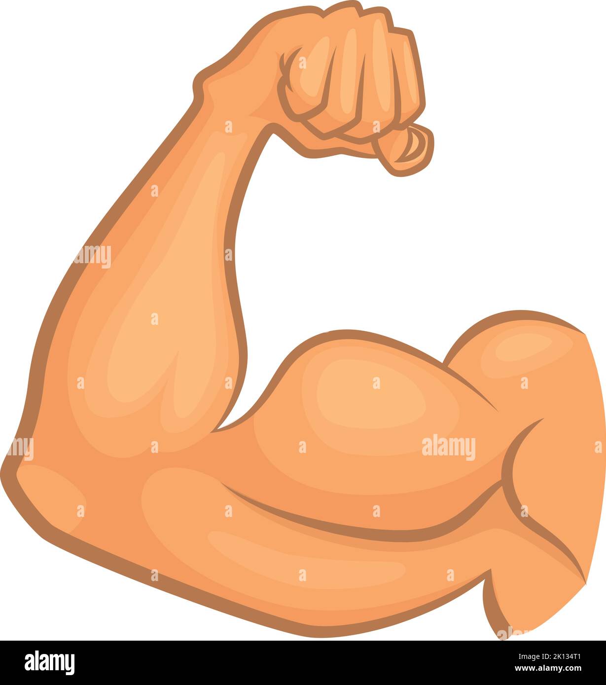 Biceps icon. Strong arm muscle. Athletic hand Stock Vector Image & Art