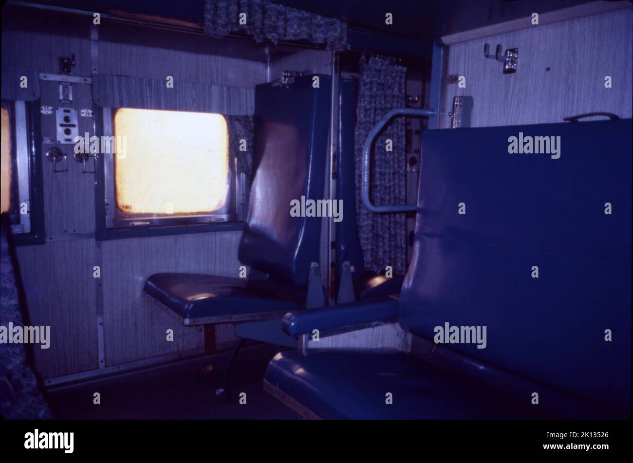 Indian Railway Compartment. Stock Photo