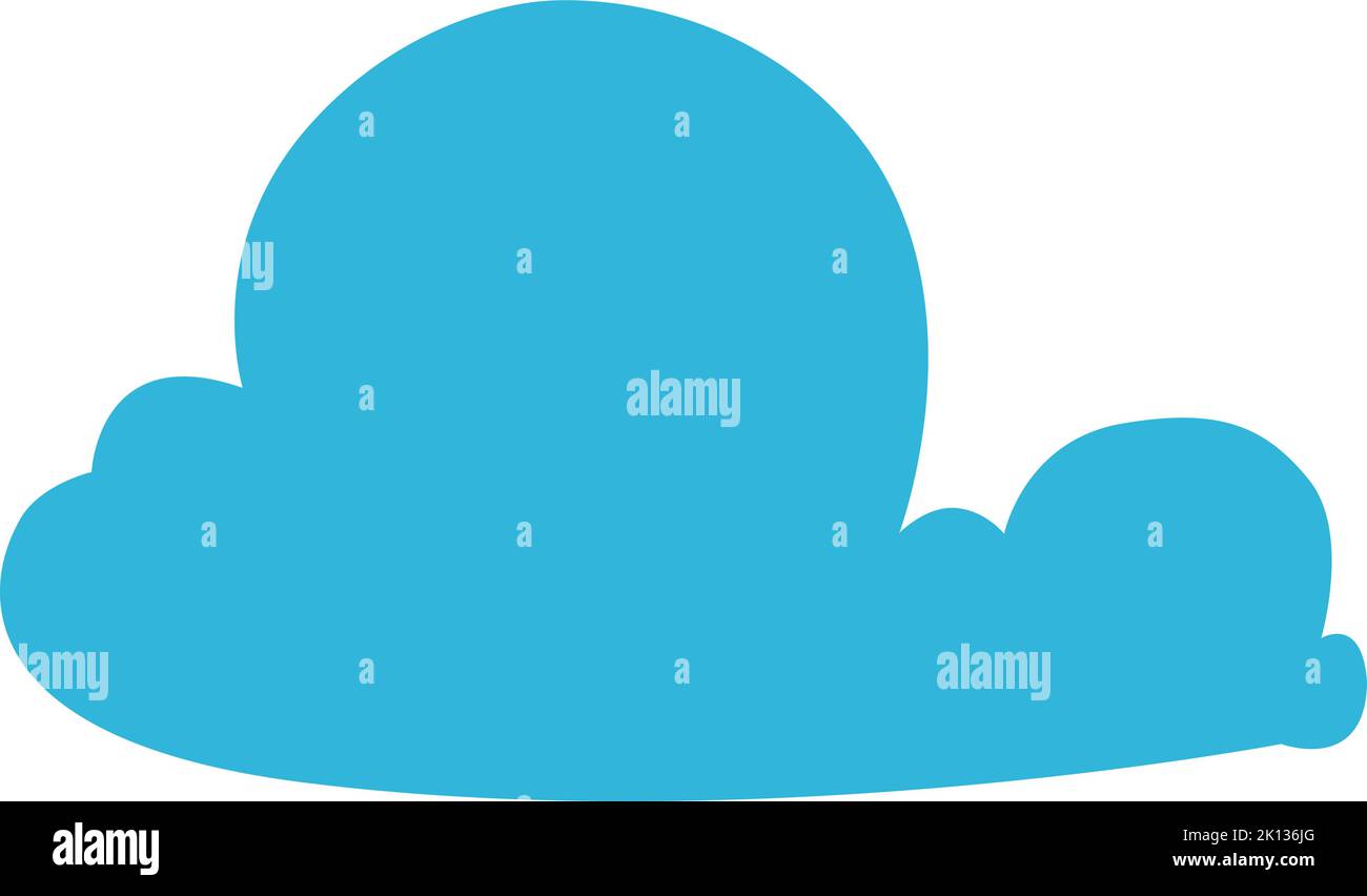 Cloud symbol. Decorative sky element. Weather icon Stock Vector Image ...