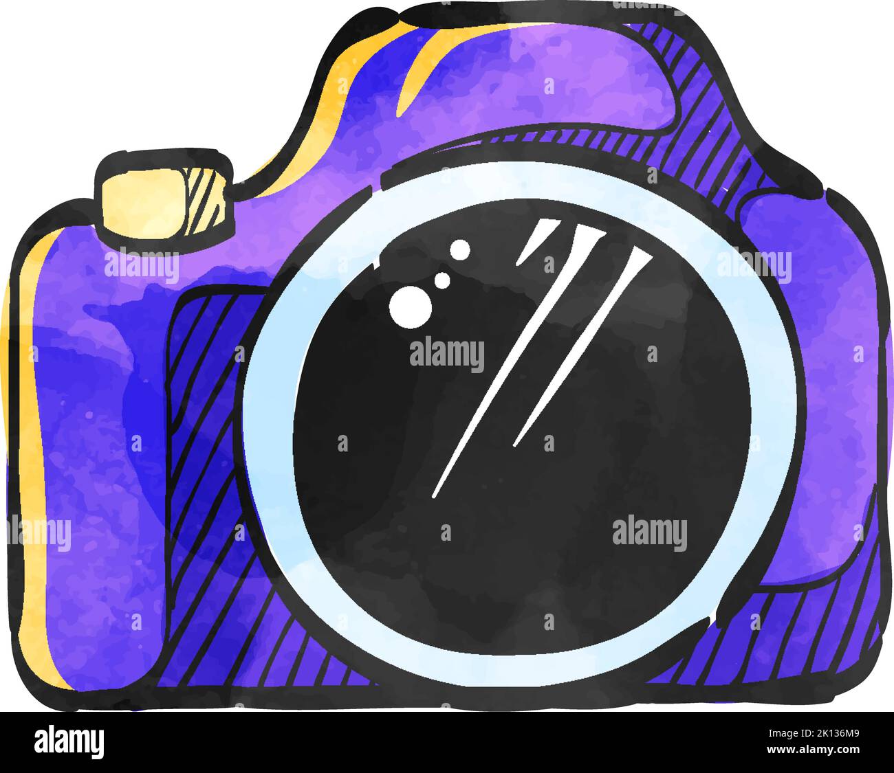 Camera icon in watercolor style Stock Vector Image & Art Alamy