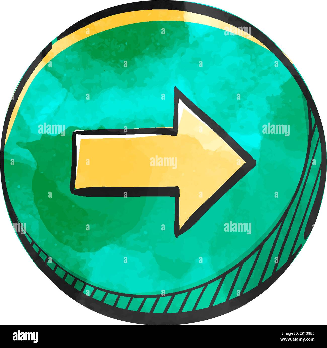 Arrow Icon In Watercolor Style Stock Vector Image Art Alamy arrow-icon-in-watercolor-style-stock-vector-image-art-alamy