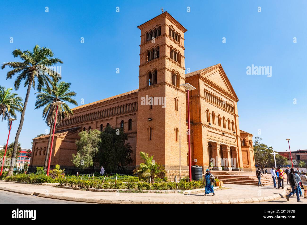 Sts. Peter and Paul Cathedral of Lubumbashi, Democratic Republic of the Congo, Africa Stock Photo