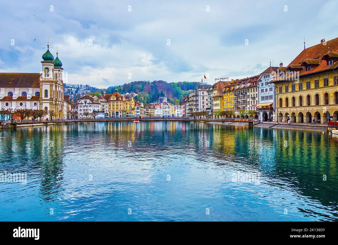 LUCERNE, SWITZERLAND MARCH 30, 2022 Outstanding historical mansions