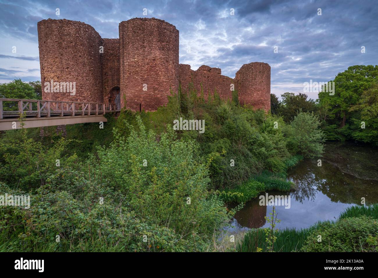 Ruins of White Castle, one of the Three Castles in Monmouthshire, Wales, United Kingdom, Europe Stock Photo
