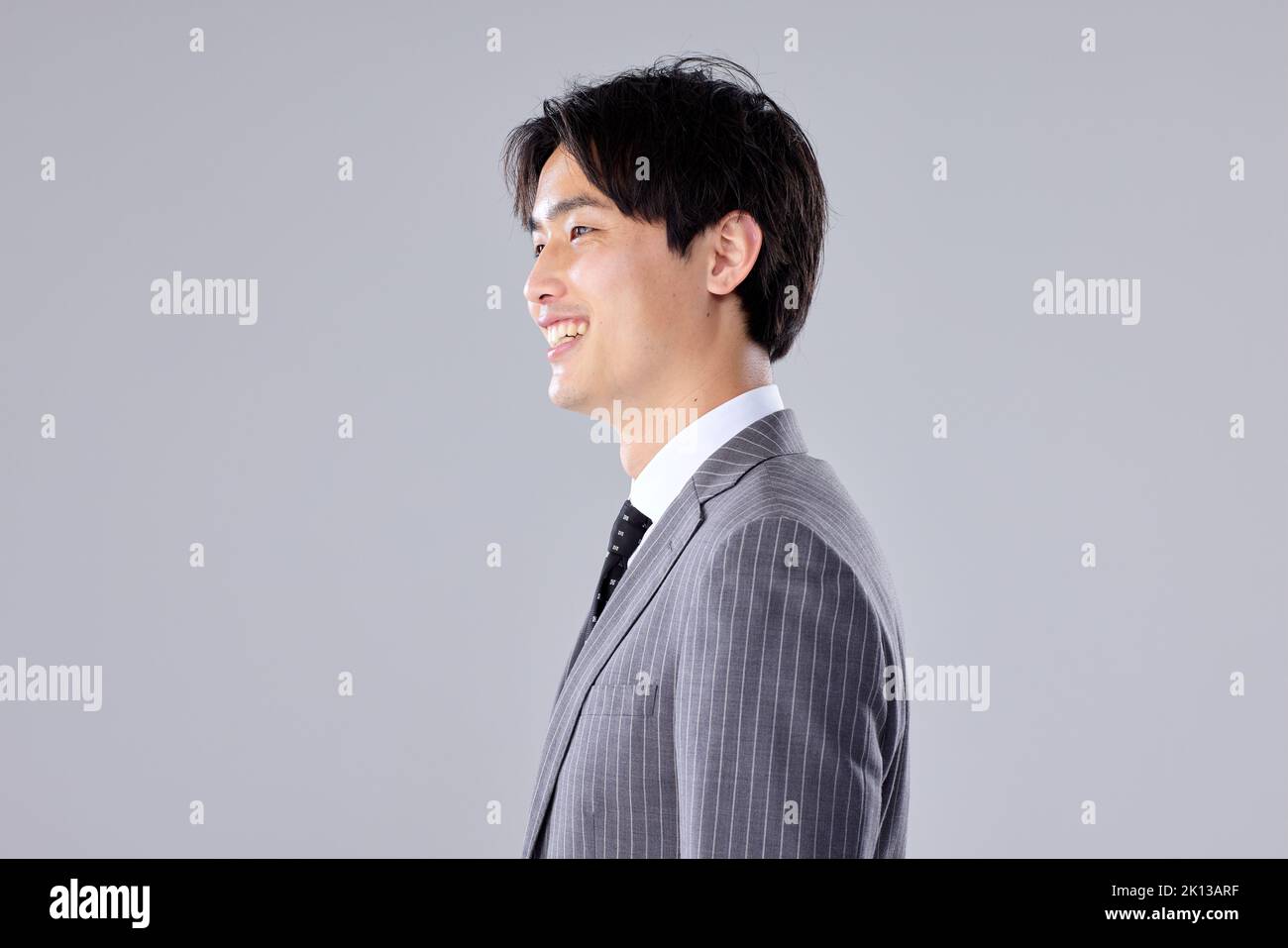 Japanese businessman studio portrait Stock Photo