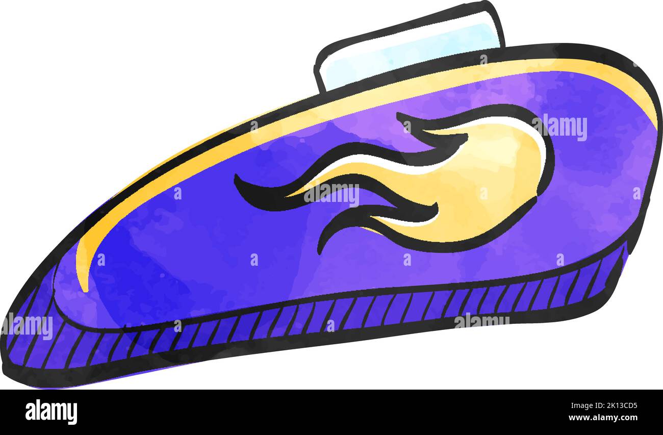 Motorcycle gas tank icon in watercolor style Stock Vector Image & Art ...