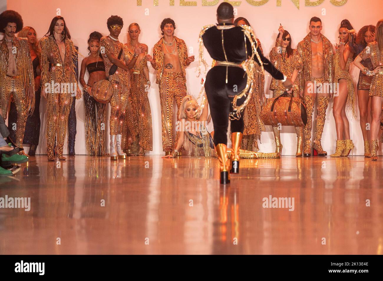 New York, United States. 14th Sep, 2022. Grand finale for The Blonds with Saucy Santana and Nikita Dragun at Spring/Summer 2022 fashion week show (Photo by Lev Radin/Pacific Press) Credit: Pacific Press Media Production Corp./Alamy Live News Stock Photo