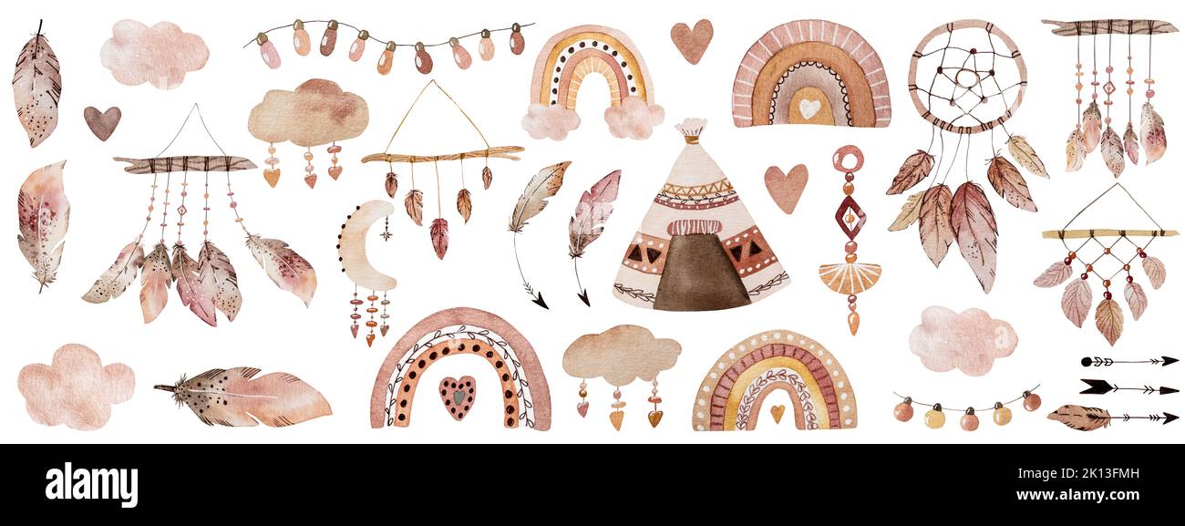 Dream catcher watercolor Stock Photo Alamy