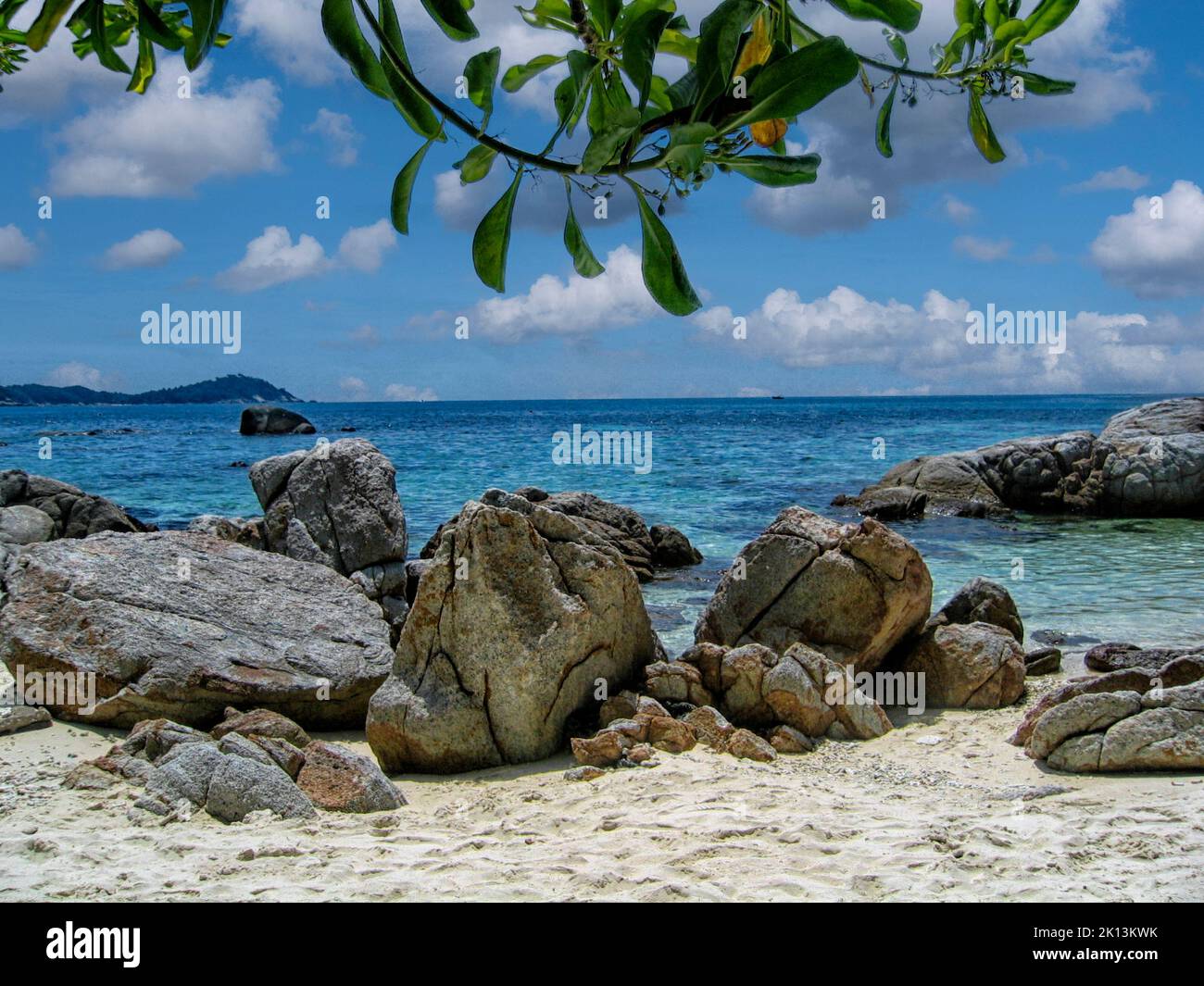 View on the ocean at Perhentian Island, Malaysia Stock Photo