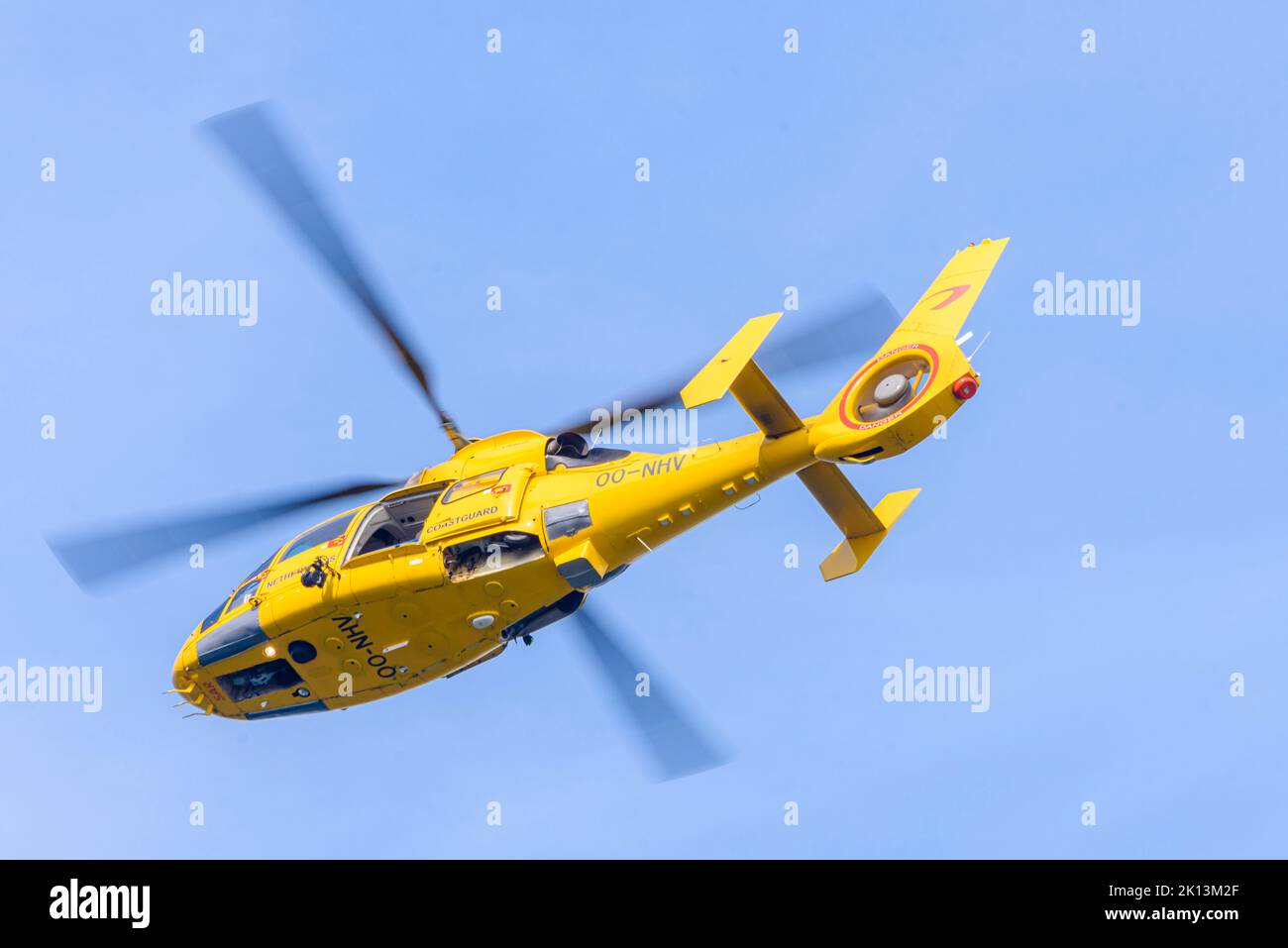 Netherlands Coastguard Eurocopter EC145, Rotterdam, Netherlands Stock Photo