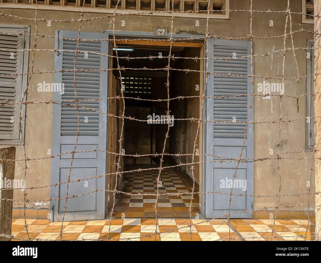 Tuol Sleng Genocide Museum, Cambodia Stock Photo