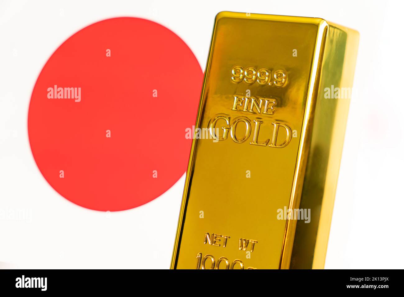 The gold bar is on the national flag of korea , korean Gold Reserve