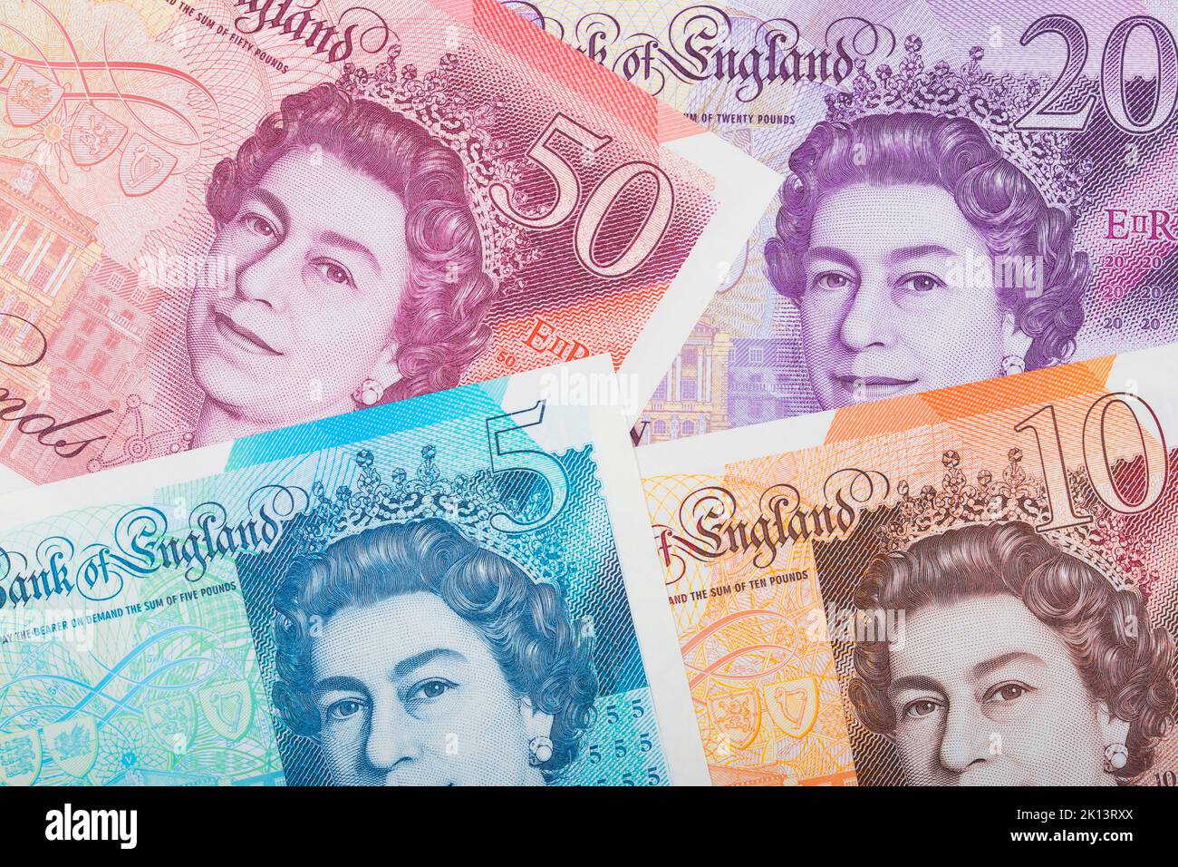 English pounds a business background Stock Photo