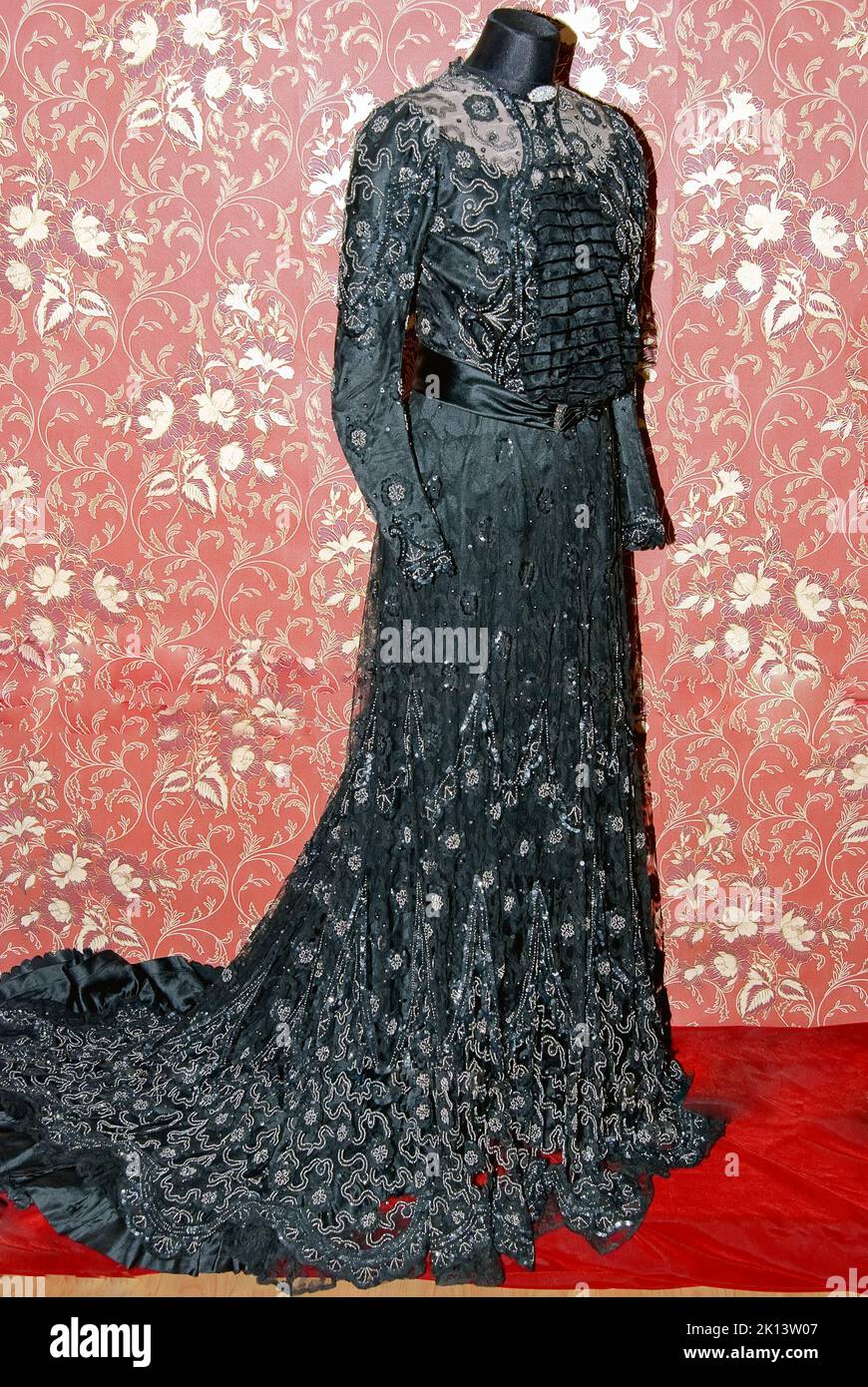 A French woman's evening dress Stock Photo Alamy