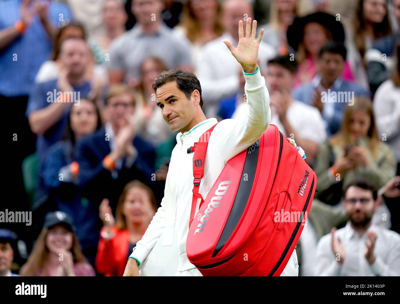 File photo dated 29-06-2021 of Roger Federer who has announced he will retire from professional tennis after the Laver Cup. Issue date: Thursday September 15, 2022. Stock Photo