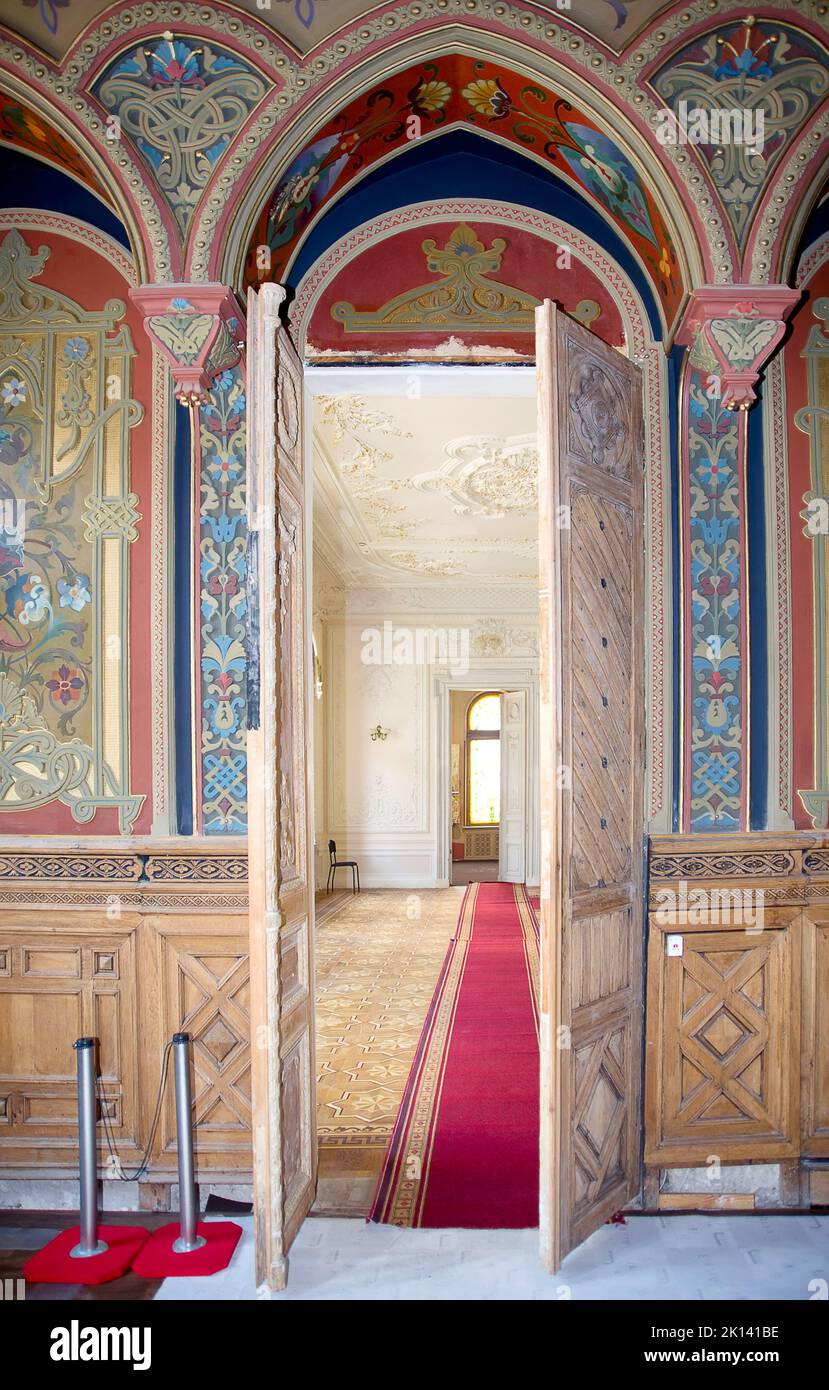 The interior of the famous Kiev Chocolate House, Russian hall in Kyiv