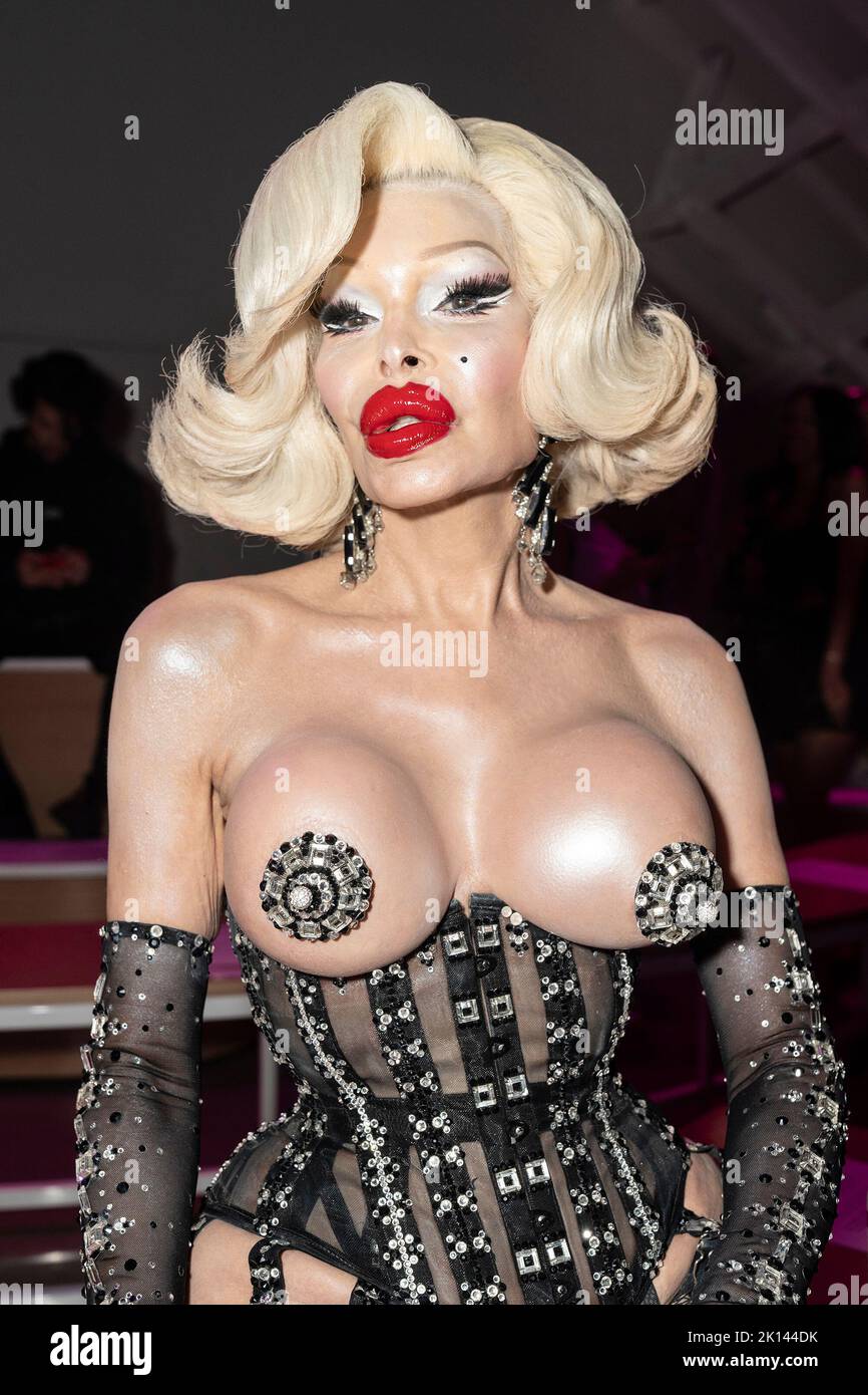 New York, New York, USA. 14th Sep, 2022. Amanda Lepore attends The Blonds show during fashion week Spring/Summer 2023 at Spring Studios (Credit Image: © Lev Radin/Pacific Press via ZUMA Press Wire) Stock Photo