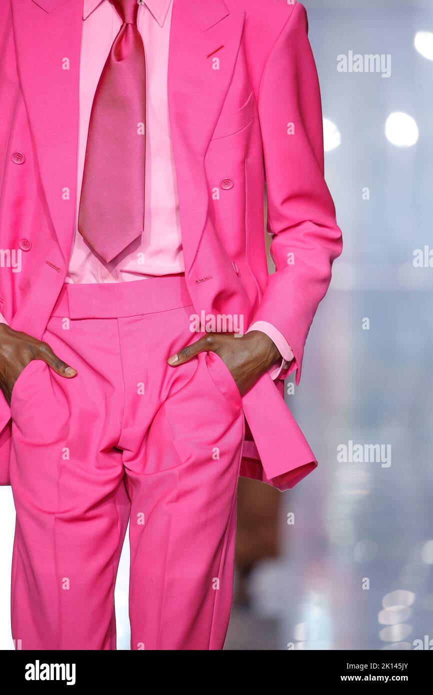 Details on the runway at the Tom Ford fashion show during the Spring