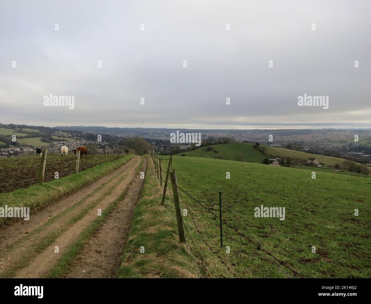 Cotswold Way long distance footpath National Trail. The Cotswolds AONB