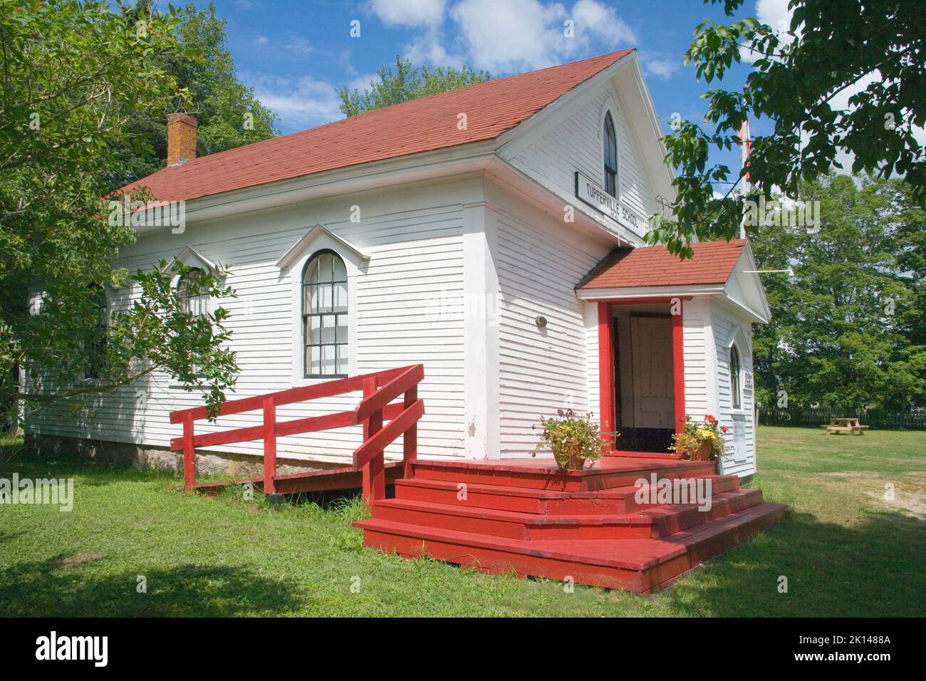 historic tupperville school house nova scotia Stock Photo