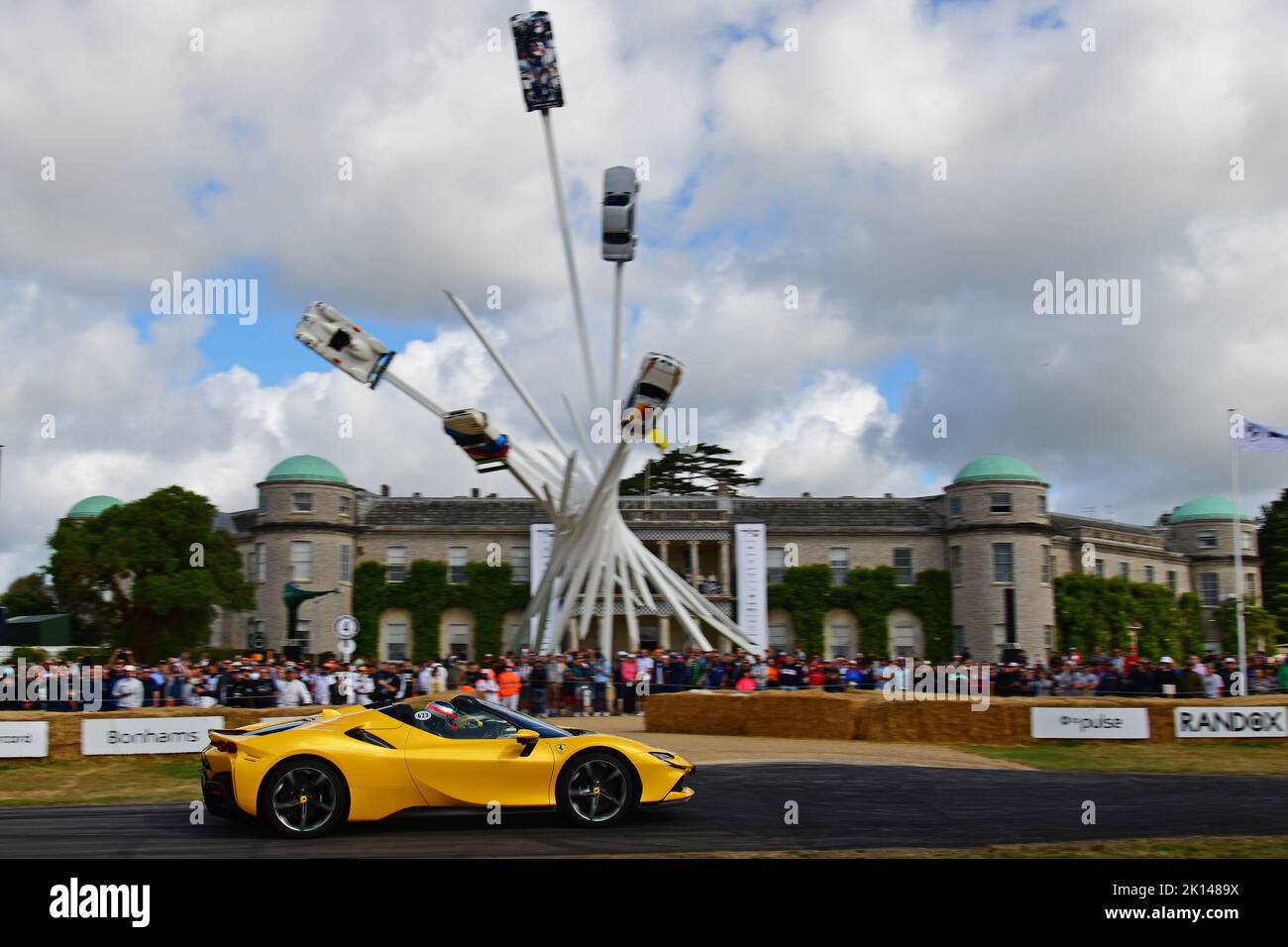 Ferrari SF90 Spider, Michelin Supercar Run, an opportunity to see, hear and get up close to the world’s most  prestigious cars, and for a lucky few th Stock Photo