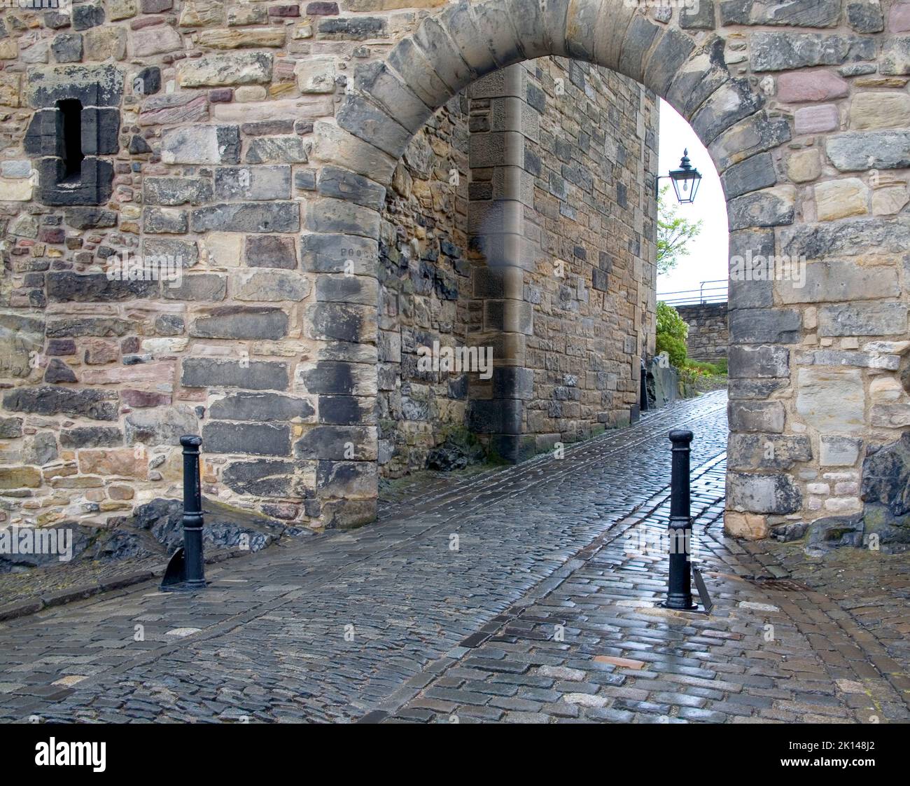 foogs gate entrance to edinburgh castle scotland Stock Photo