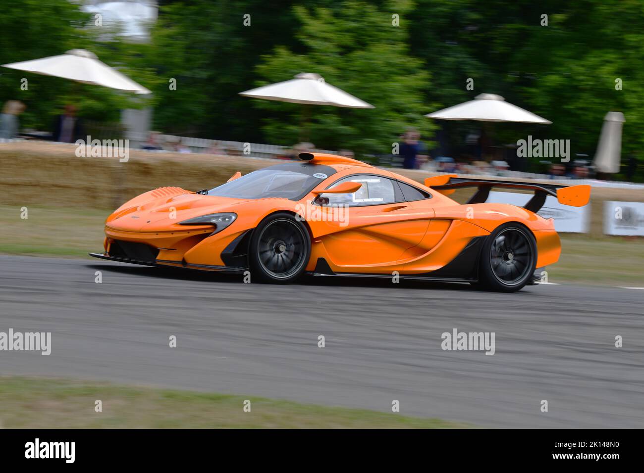 McLaren P1 GTR-18, Michelin Supercar Run, an opportunity to see, hear and get up close to the world’s most  prestigious cars, and for a lucky few the Stock Photo