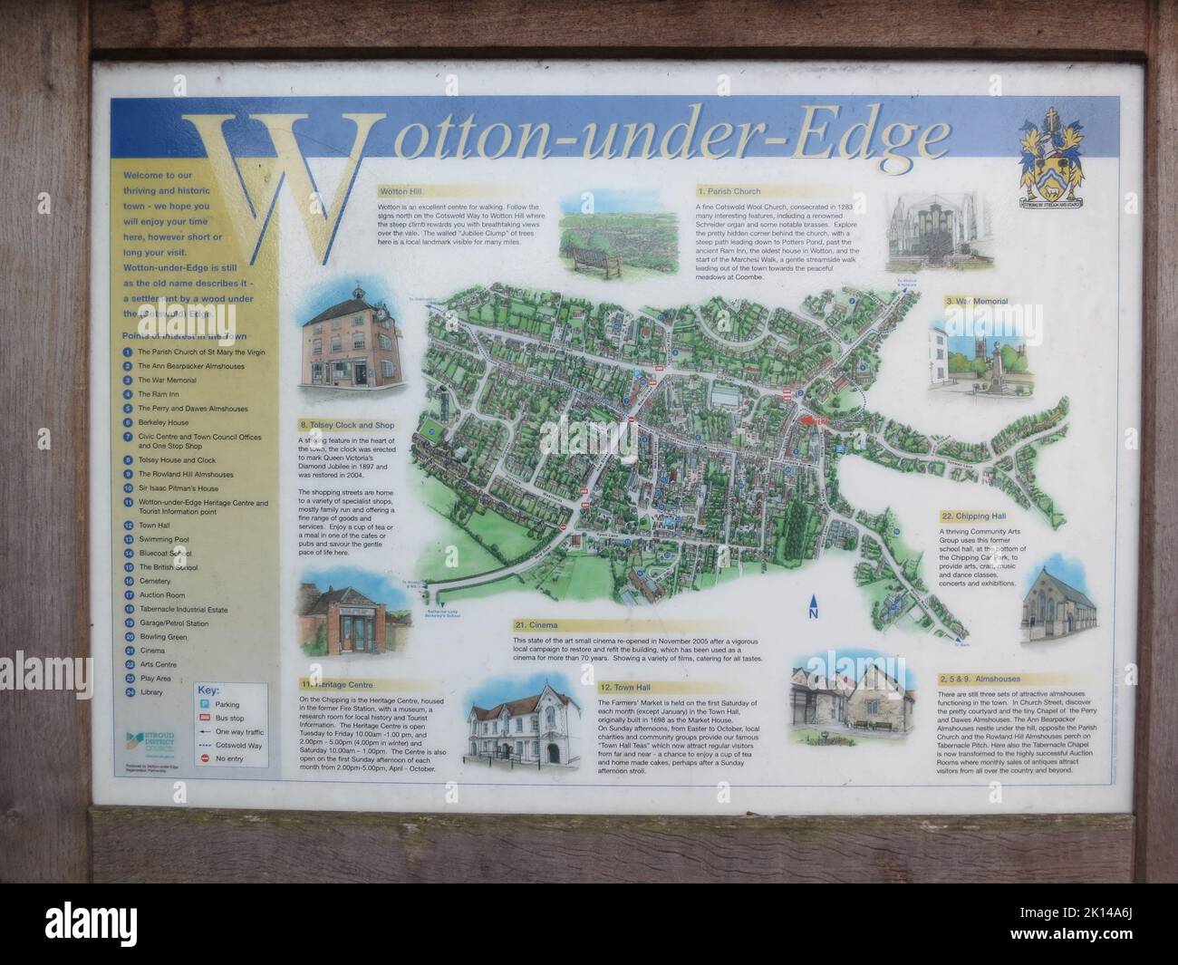 Cotswold Way long distance footpath National Trail. The Cotswolds AONB