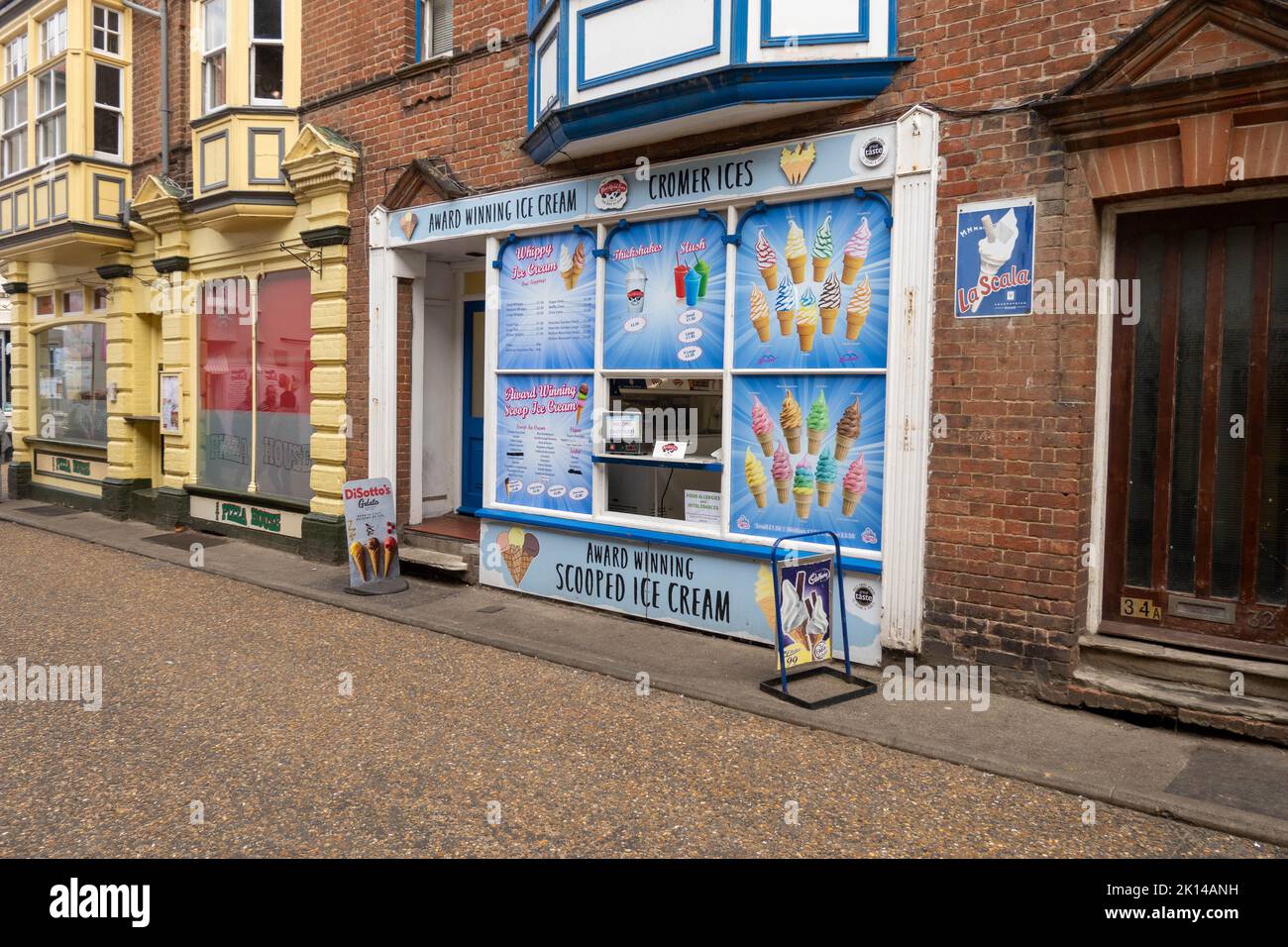 Ice Cream parlour / shop in Cromer Norfolk England Stock Photo