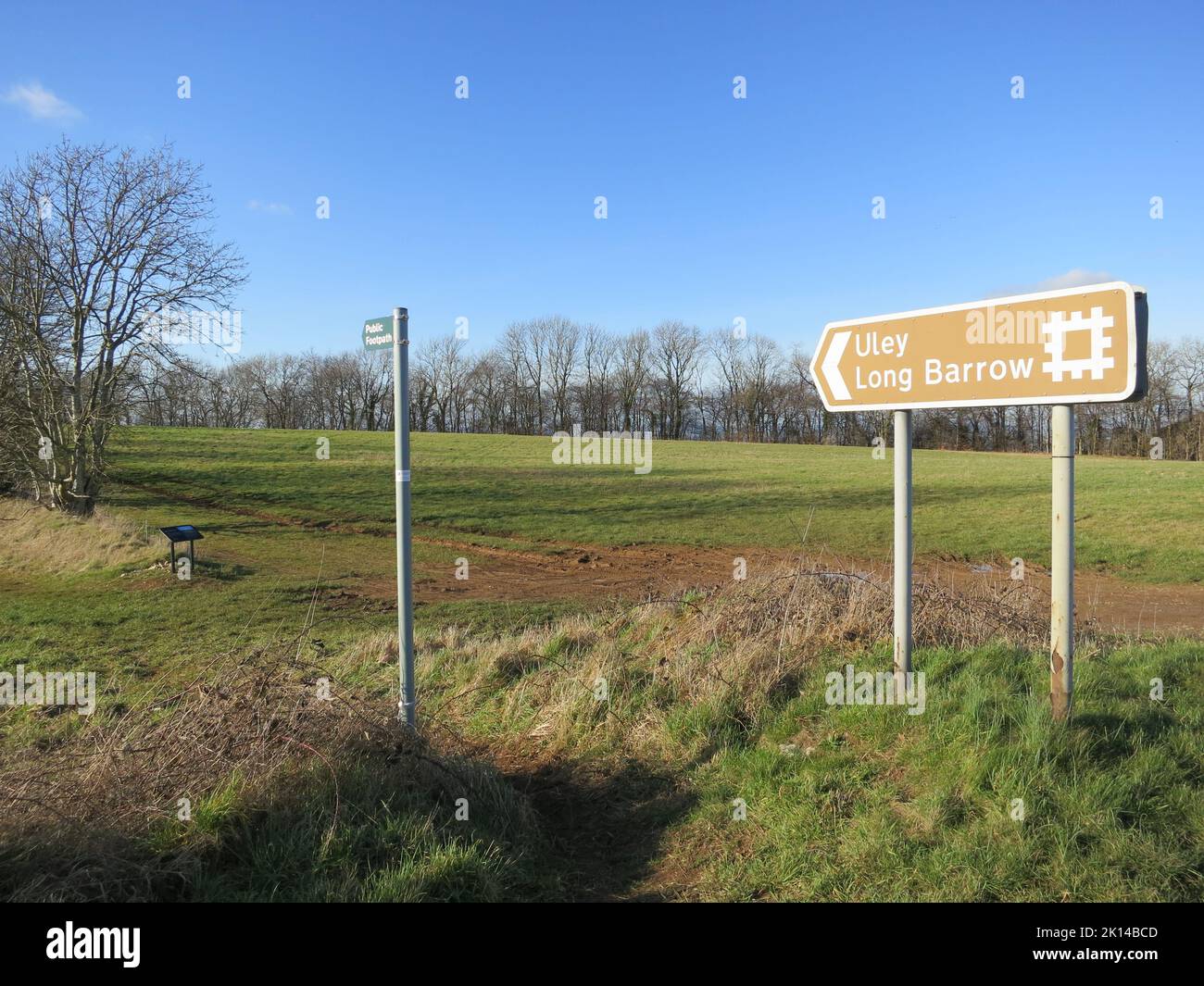 Cotswold Way long distance footpath National Trail. The Cotswolds AONB