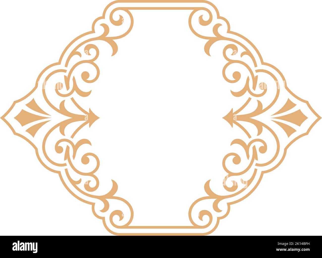 Monogram frame Cut Out Stock Images & Pictures - Alamy