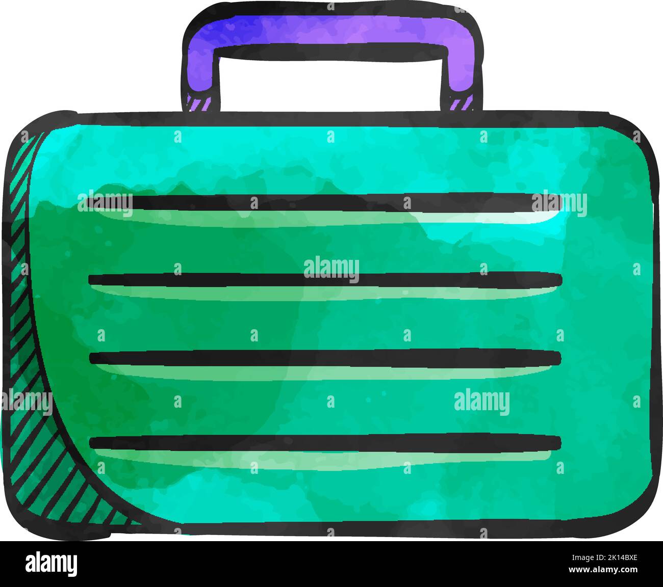 Business suitcase icon in watercolor style Stock Vector Image & Art Alamy