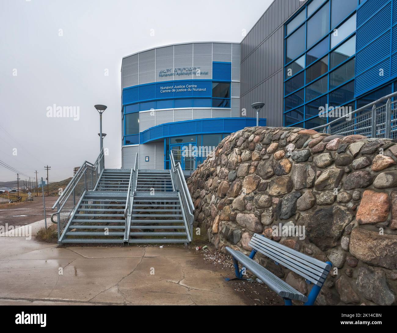 Nunavut Justice Centre (Courthouse) in Iqaluit, Nunavut, Canada Stock