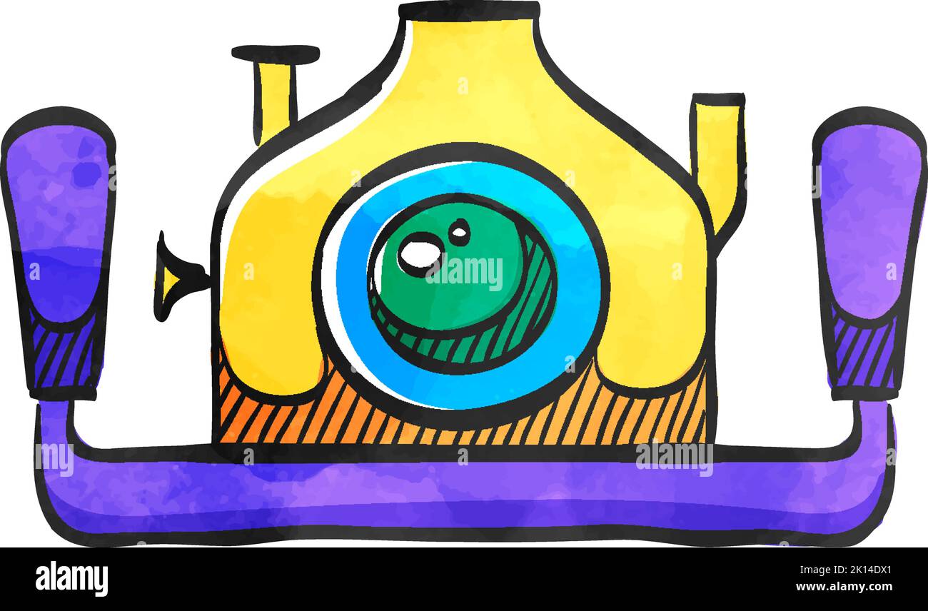 Underwater camera icon in watercolor style Stock Vector Image & Art - Alamy