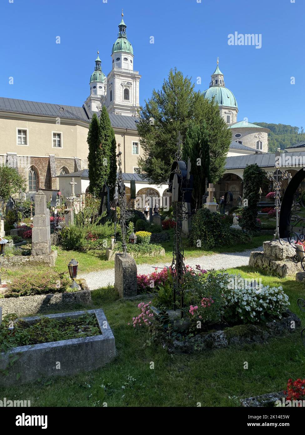 Cemetery Of St. Peter In Salzburg Stock Photo