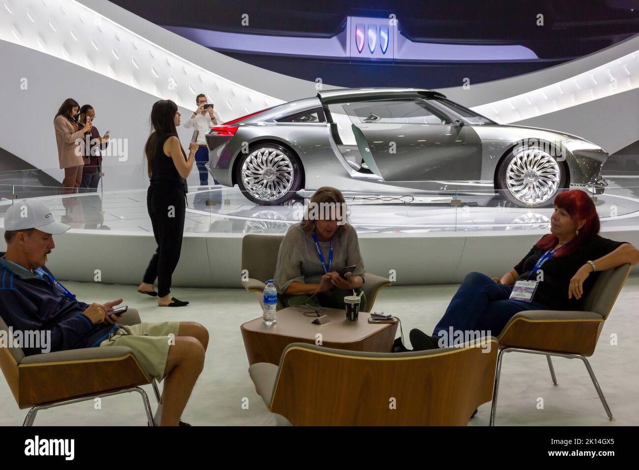 Detroit, Michigan, USA. 14th Sep, 2022. The Buick Wildcat electric concept car on display at the North American International Auto Show. Credit: Jim West/Alamy Live News Stock Photo