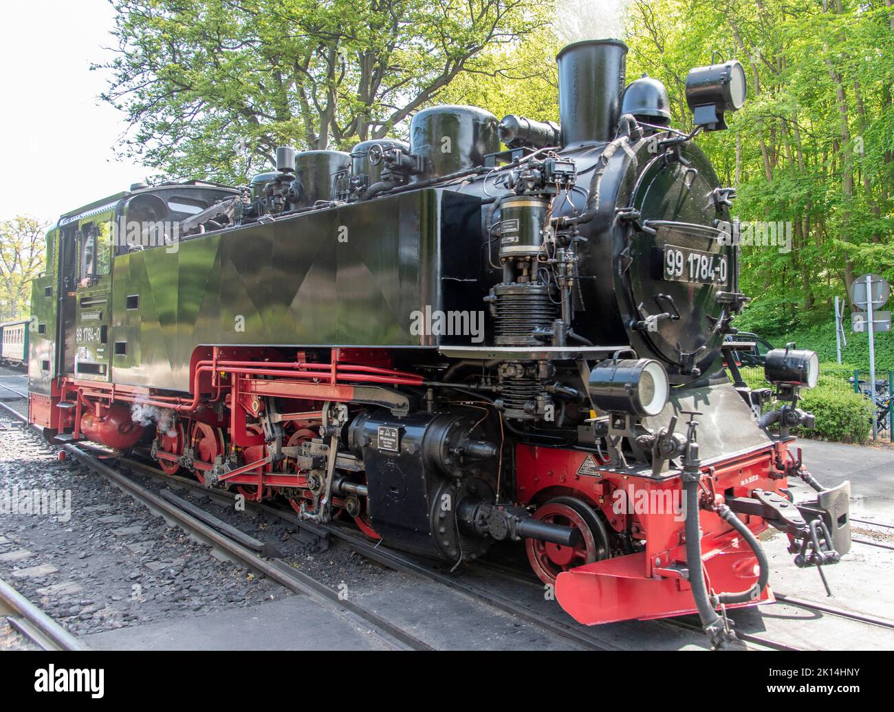 Historic steam locomotive on the island of Rügen Stock Photo - Alamy
