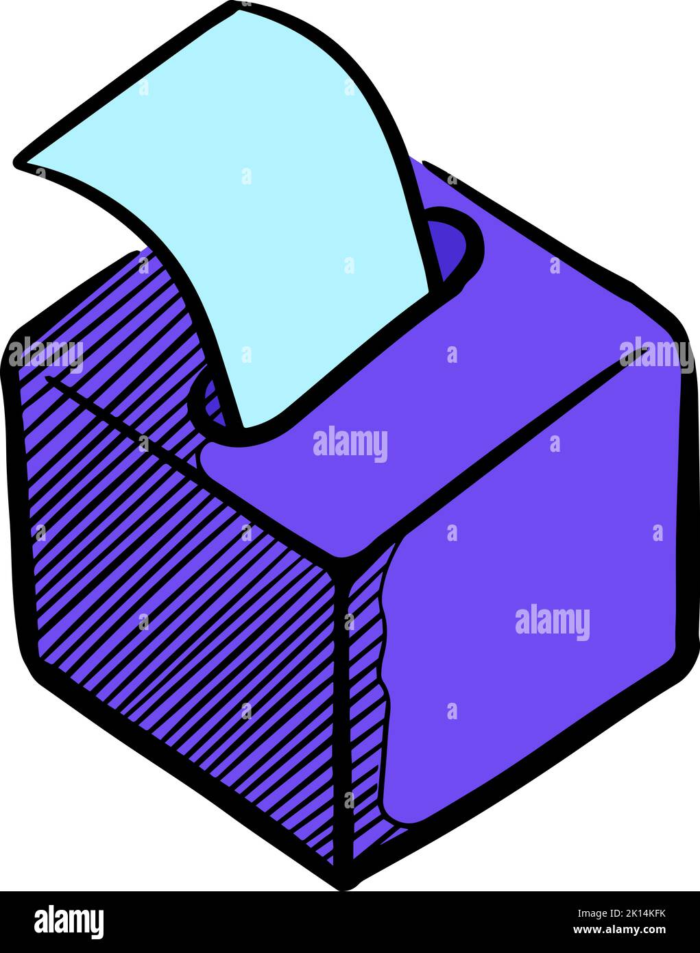 color-tissue-paper-hand-drawn-stock-vector-image-art-alamy