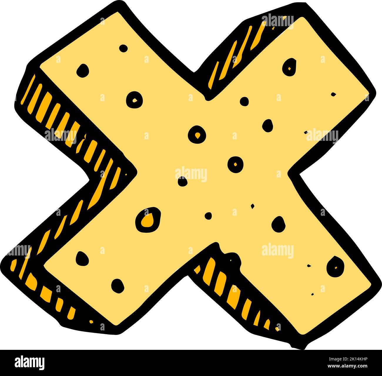 color-math-symbol-cross-hand-drawn-stock-vector-image-art-alamy