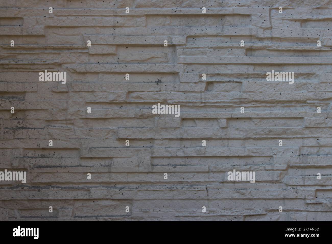 White narrow stone wall background texture Stock Photo