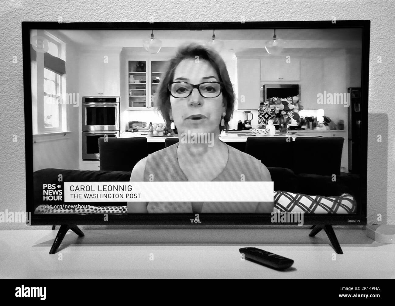 A screenshot of Washington Post newspaper reporter Carol Leonnig