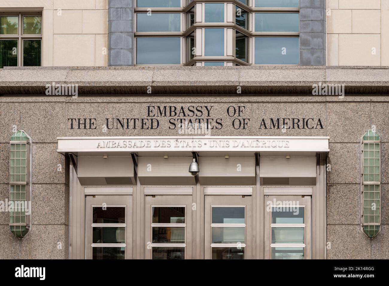 Ottawa, Canada - September 12, 2022: Embassy of the United States of America in Ottawa, Canada. Stock Photo