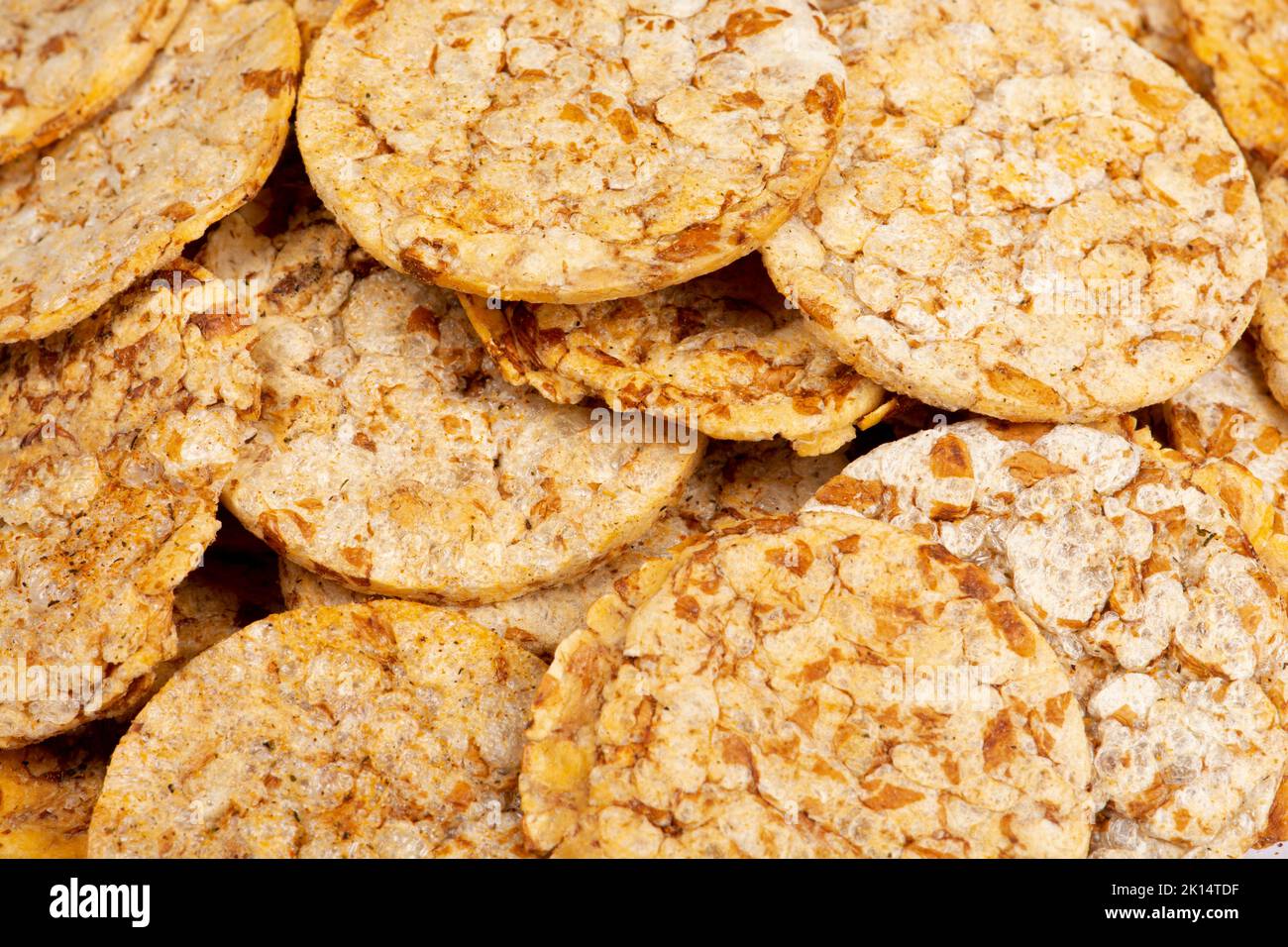 Multigrain snack background Stock Photo