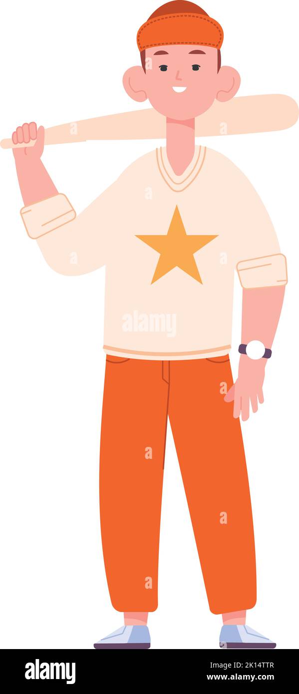 Boy with bat. Baseball player kid. Sportsman child isolated on white