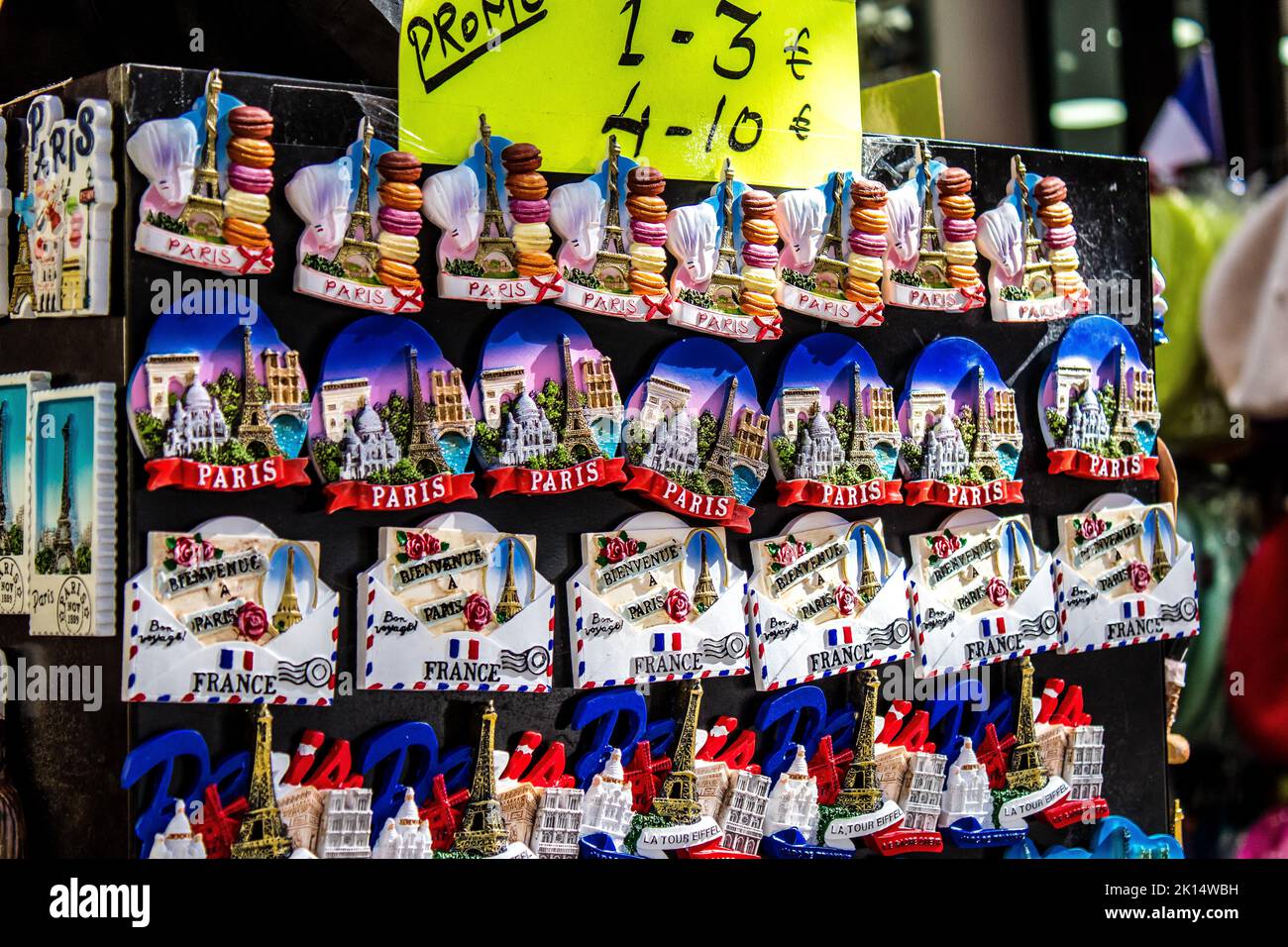 Paris, France - September 14, 2022 Decorative objects and various gift ...